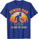 Senior Dad Class of 2026 Bigfoot Vintage Funny Graduation T-Shirt - T-Shirt | Royal