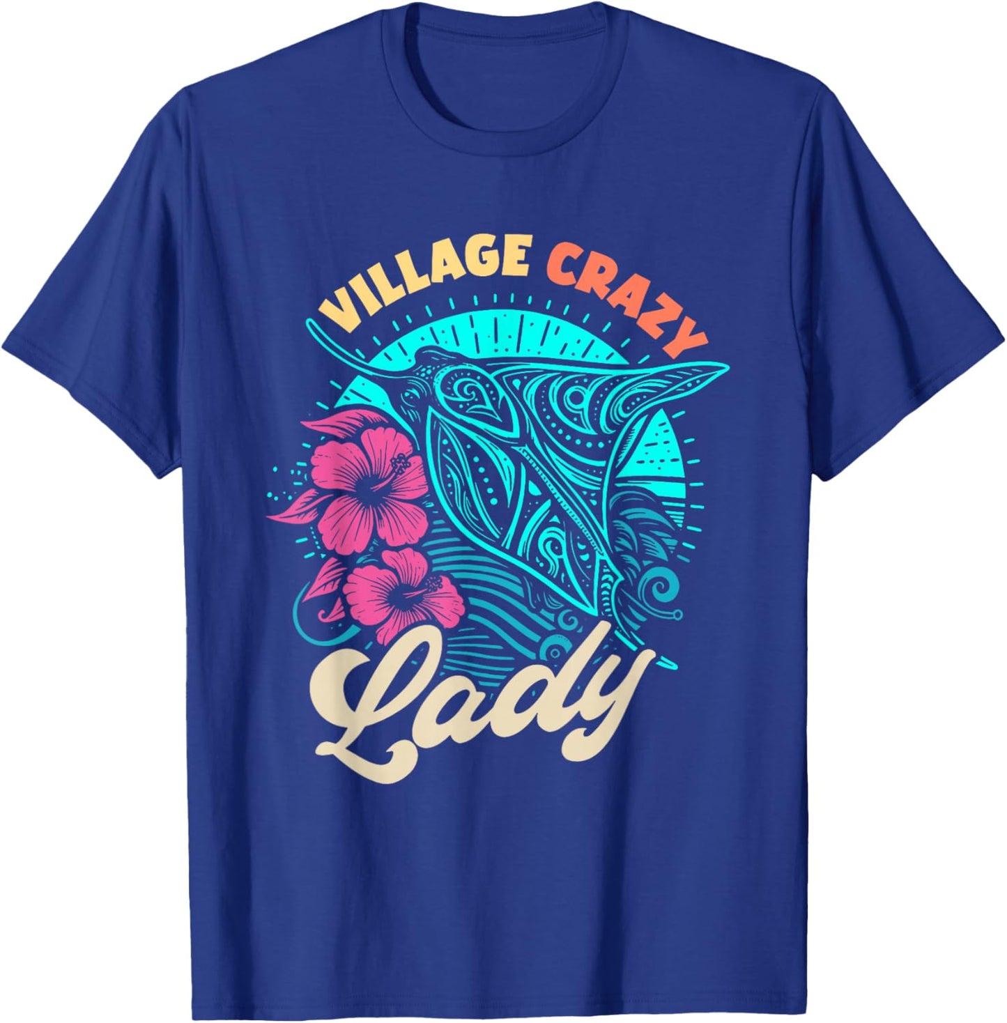 Village Crazy Lady T-Shirt - T-Shirt | Royal