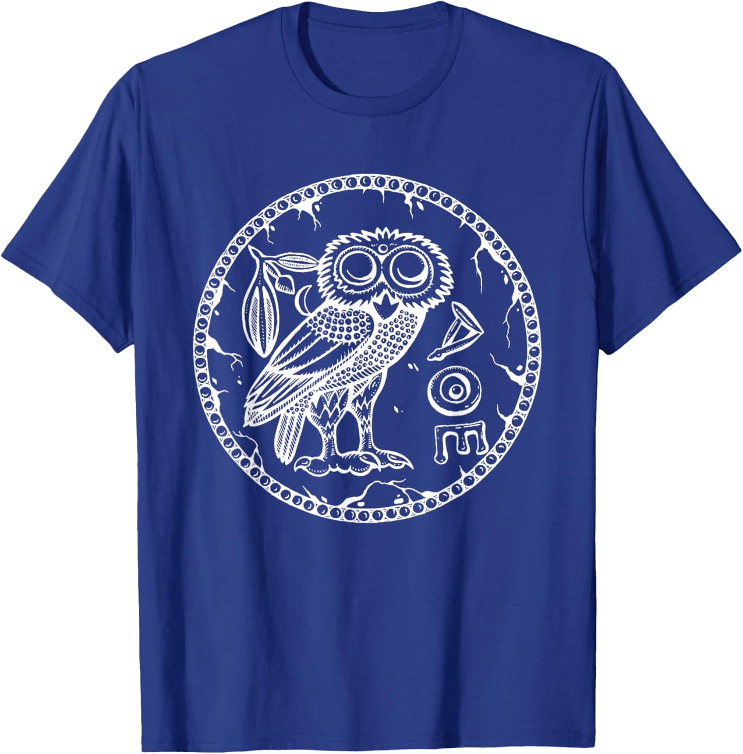 Antikes Athener Eule-Symbol der Athene T-Shirt - T-Shirt | Royal