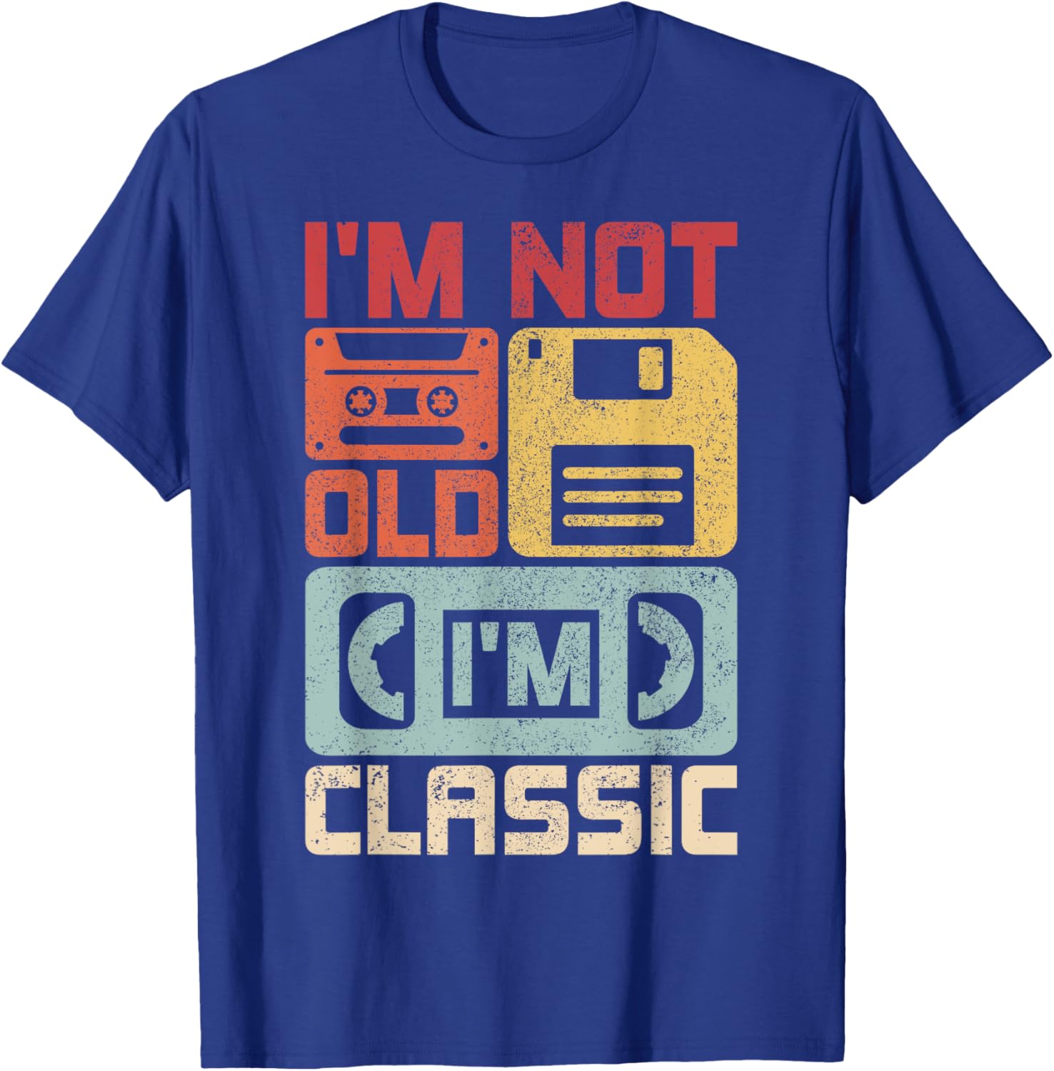 Im Not Old Im Classic Retro 70s 80s Outfit Funny Old People T-Shirt - T-Shirt | Royal