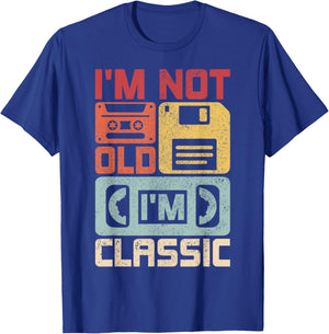 Im Not Old Im Classic Retro 70s 80s Outfit Funny Old People T-Shirt - T-Shirt | Royal