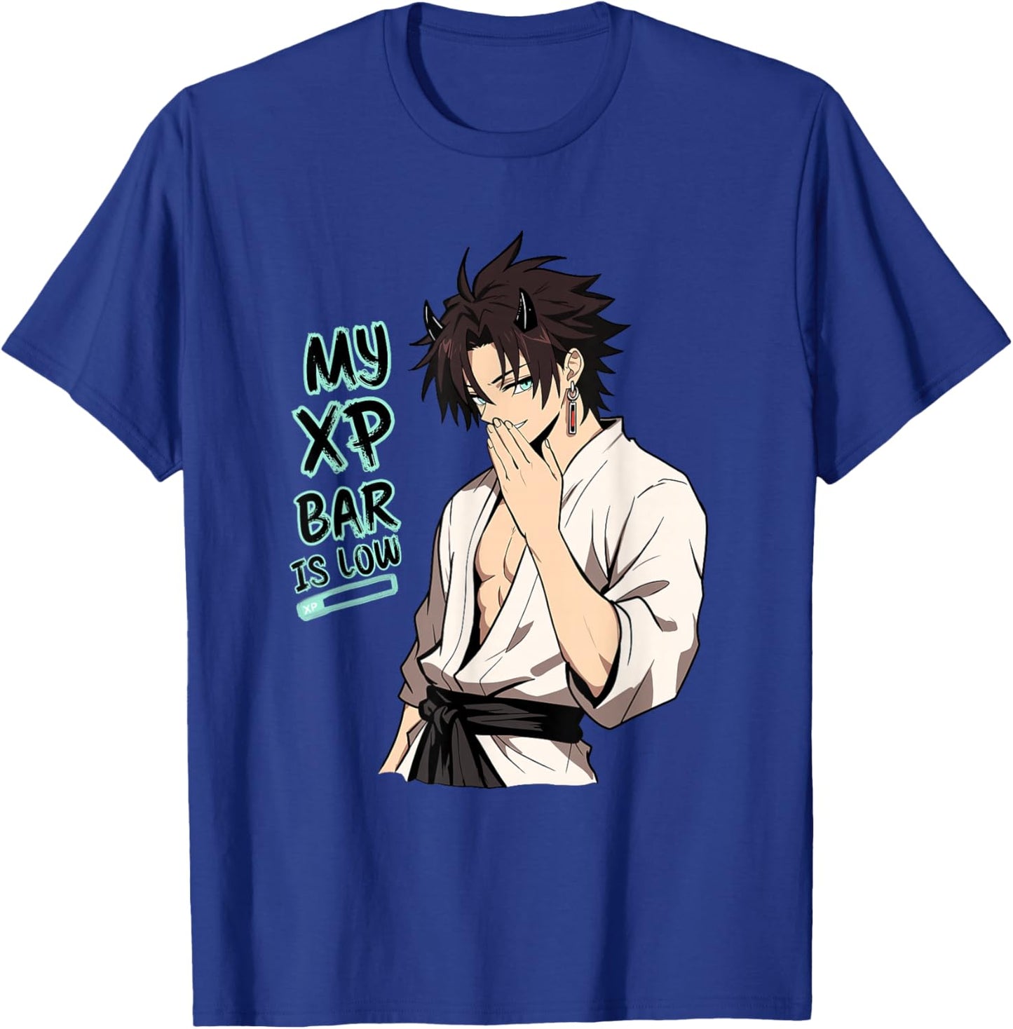 My XP Bar is Low Funny RPG Humor Anime Gamer T-Shirt - T-Shirt | Royal