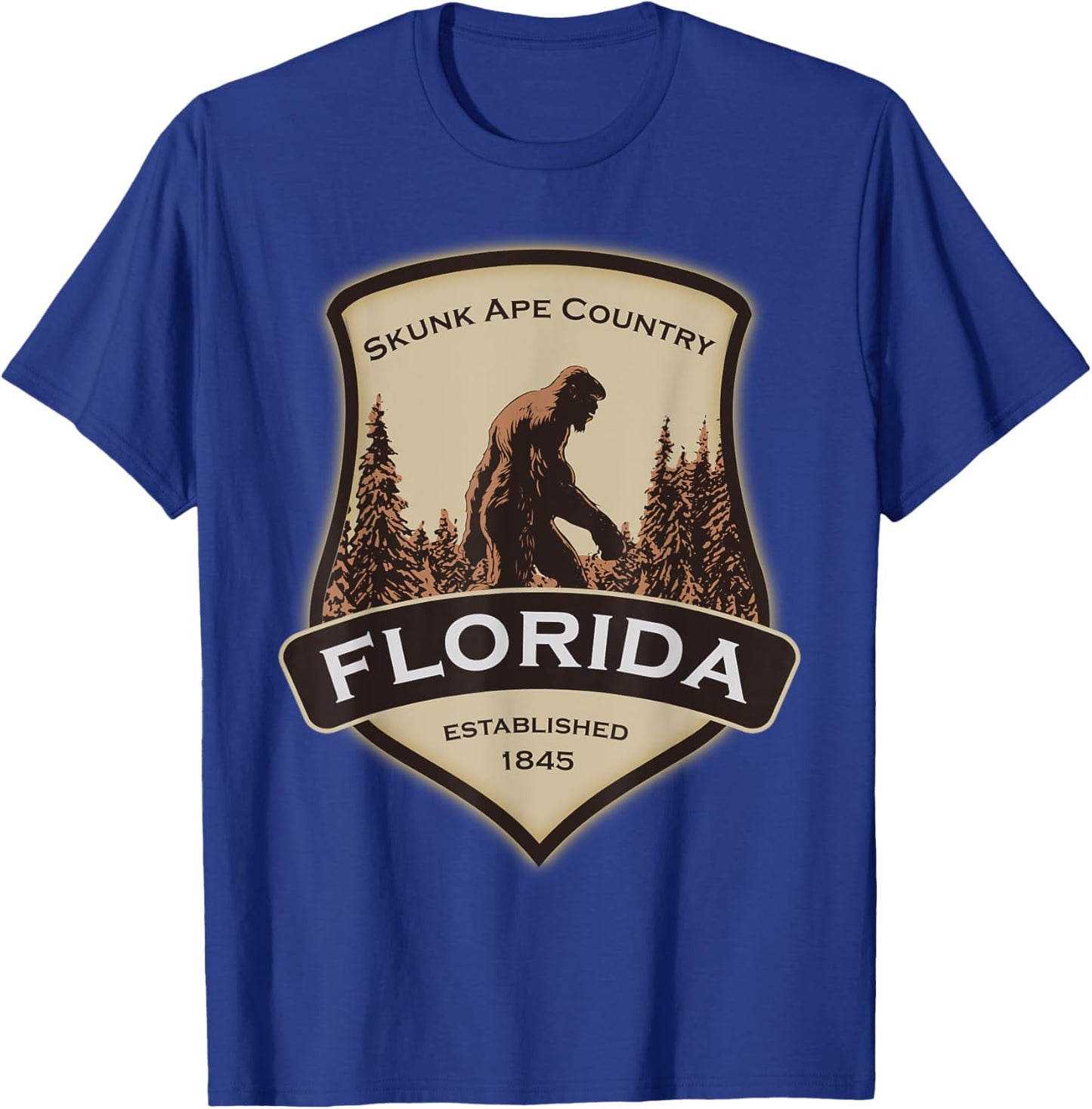 Skunk Ape, Florida Skunk Ape T-Shirt - T-Shirt | Royal