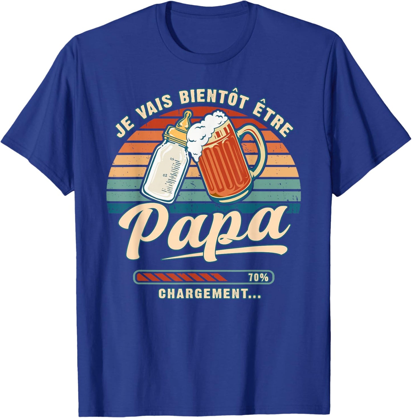 Soon Dad Future Father Announcing Baby for Dad T-Shirt - T-Shirt | Royal