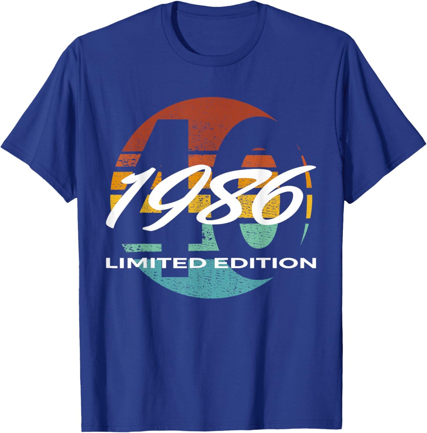 40th Birthday Man Woman 40 Years 1986 Funny Gift T-Shirt - T-Shirt | Royal
