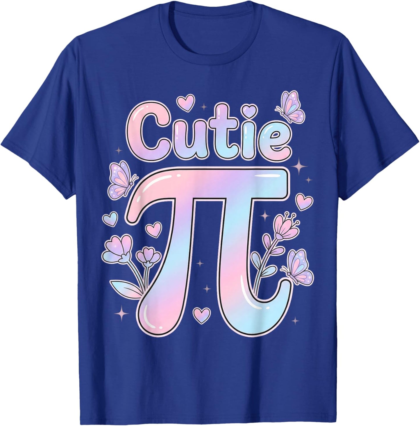 Cutie Pi Day Shirt Women Kids Toddler Math Teacher Student T-Shirt - T-Shirt | Royal
