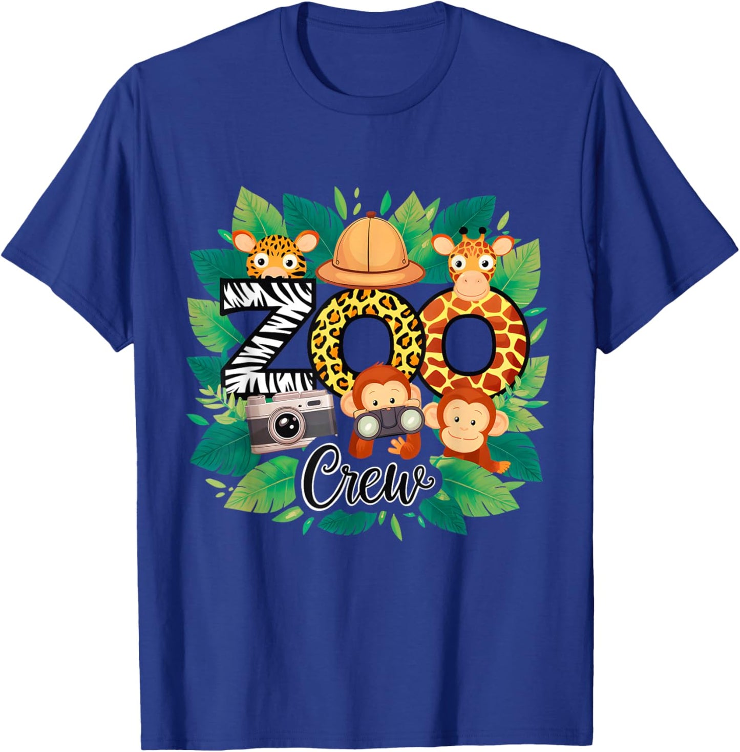 Zoo Leopard Crew Safari Animal Kingdom Zoo Keeper Kids Gifts T-Shirt - T-Shirt | Royal