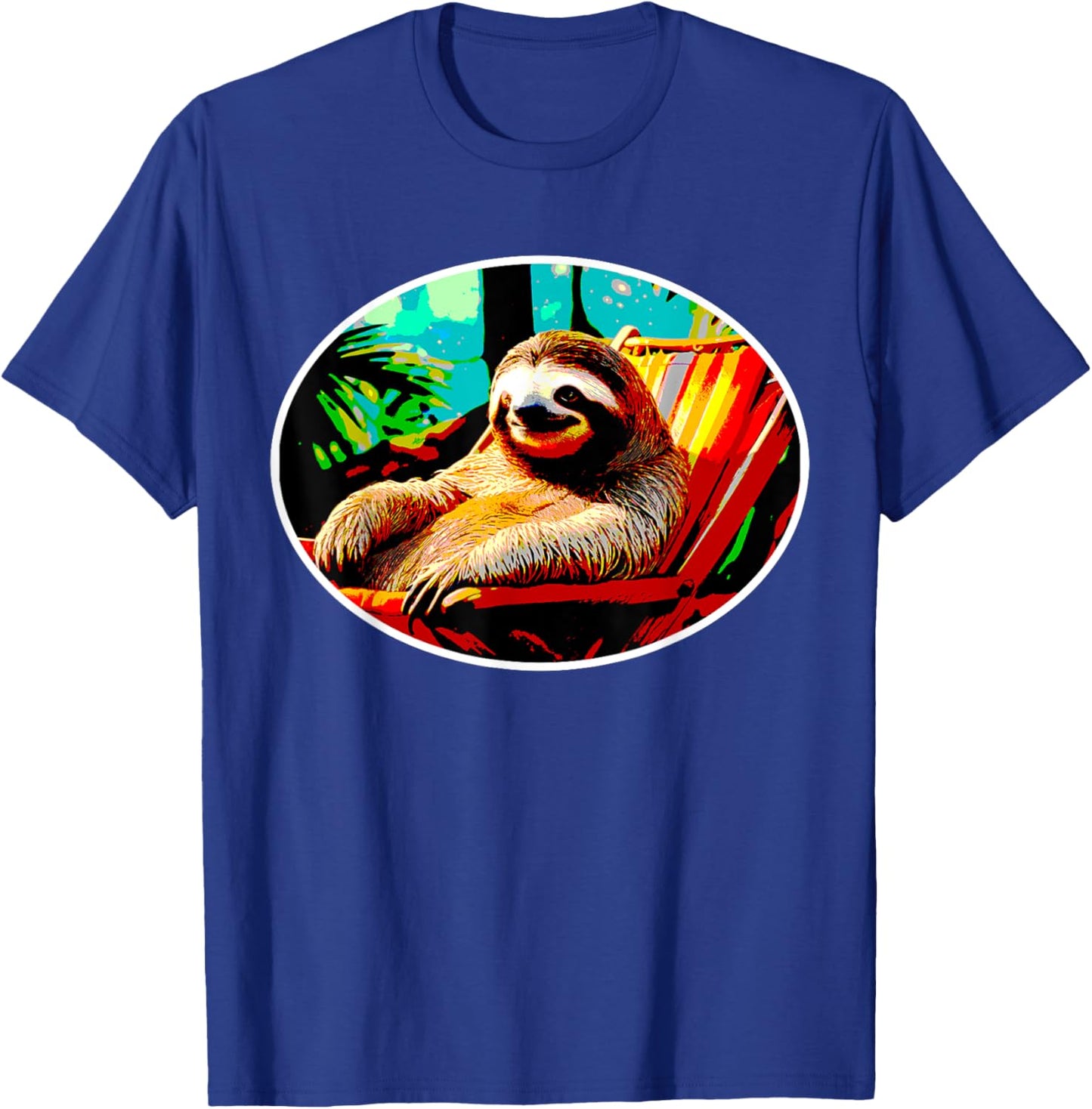Cute Sloth Lover Vacation Mode Time to Relax Funny T-Shirt - T-Shirt | Royal