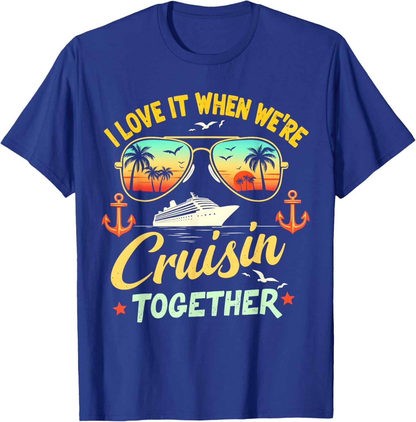 Cruise Squad 2025 Family Cruise 2025 Couple Outfits Friends T-Shirt - T-Shirt | Royal