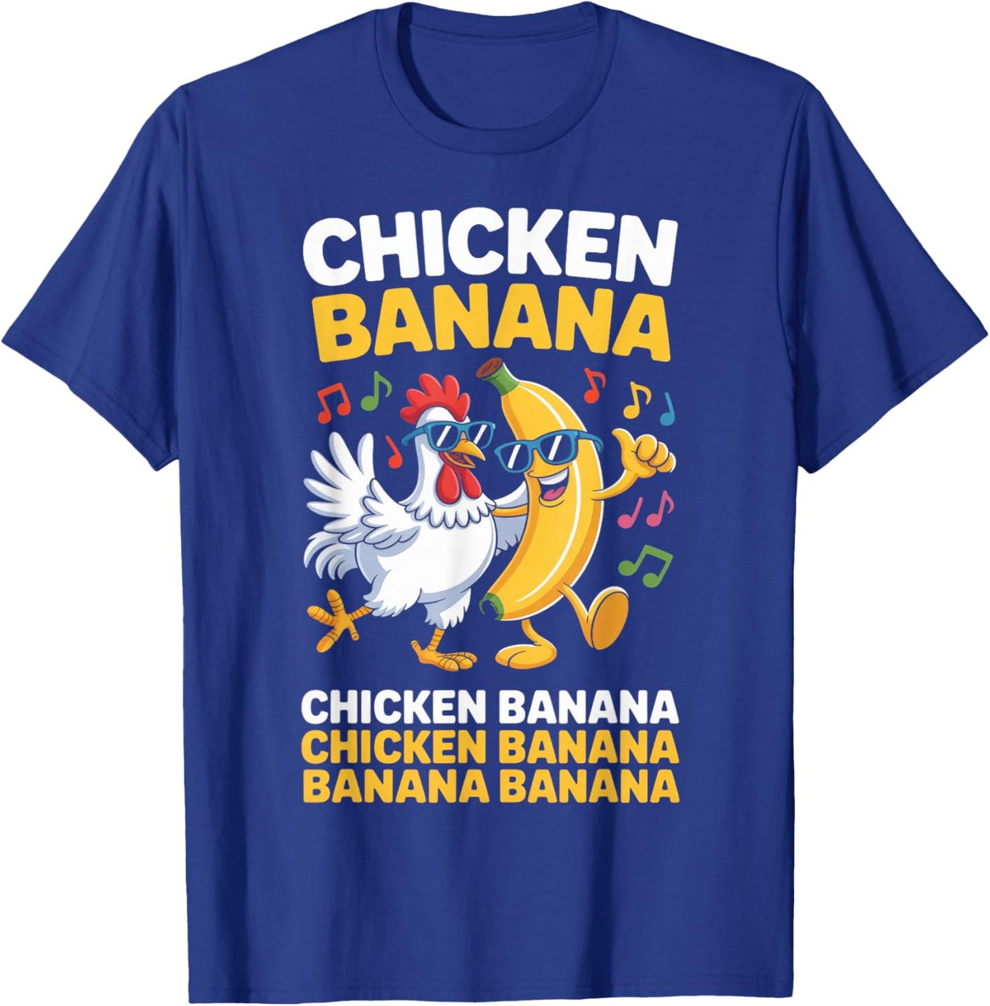 Banana Chicken Farm Animal Rooster Chickens Farmer Chicken T-Shirt - T-Shirt | Royal