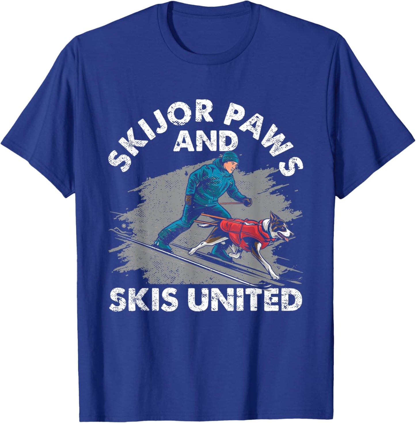 Skijor Paws And Skis United T-Shirt - T-Shirt | Royal