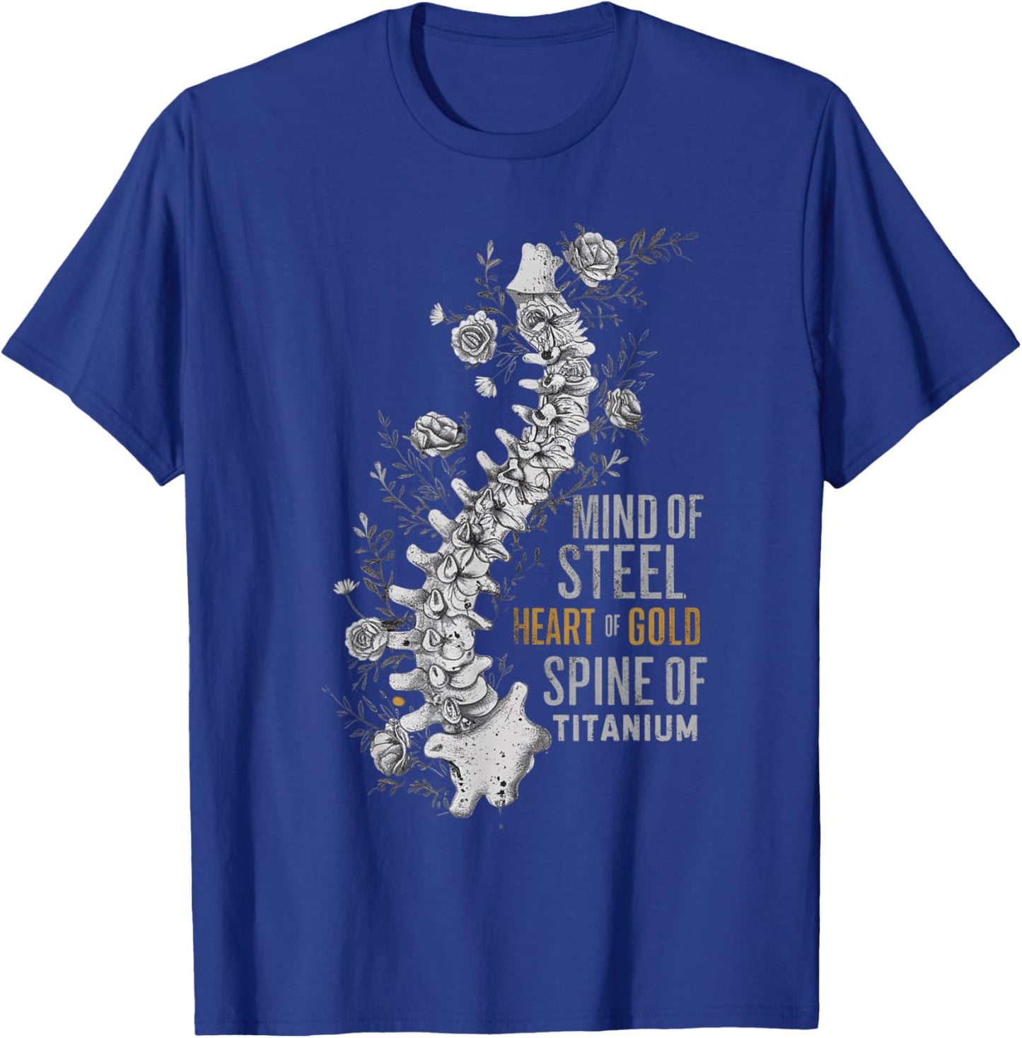 Scoliosis Warrior Surgery Recovery Support T-Shirt - T-Shirt | Royal