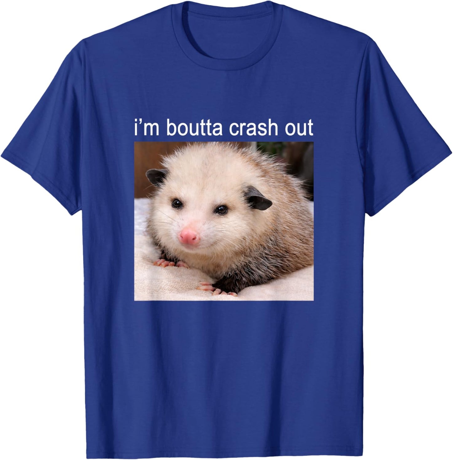 I'm Boutta Crash Out Funny Possum Meme T-Shirt - T-Shirt | Royal