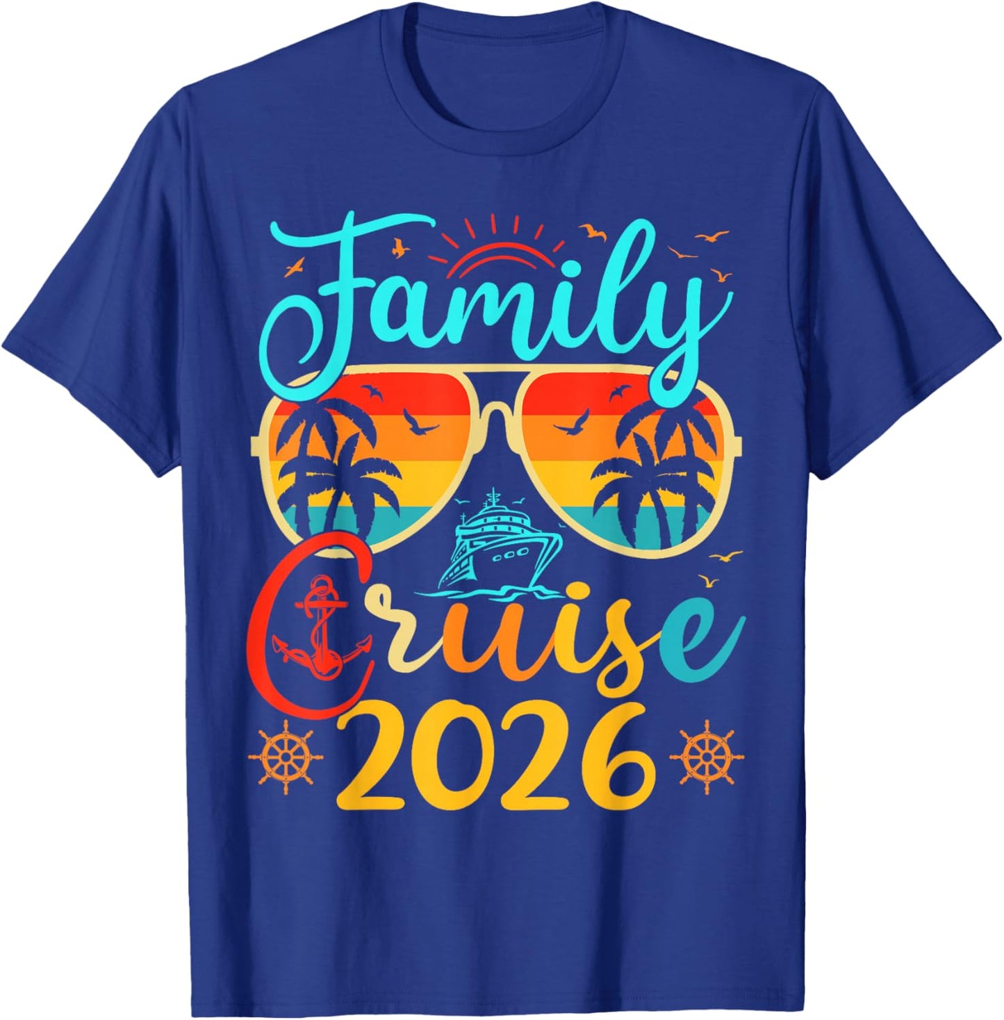 Family Cruise 2026 Summer Vacation Matching Family Cruise T-Shirt - T-Shirt | Royal