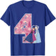 Frozen Sisters 4 Geburtstag T-Shirt - T-Shirt | Royal