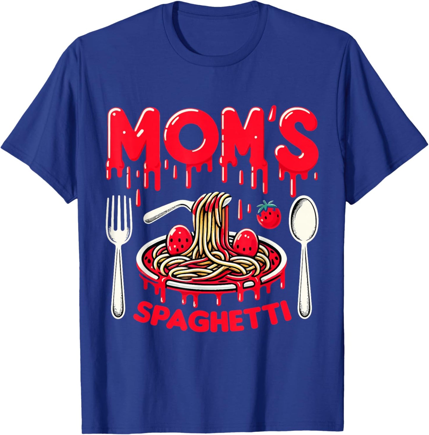 Moms Spaghetti Homemade Cooking Love T-Shirt - T-Shirt | Royal