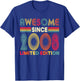 Awesome Since 2008 Limited Edition 18th Birthday Decorations T-Shirt - T-Shirt | Royal
