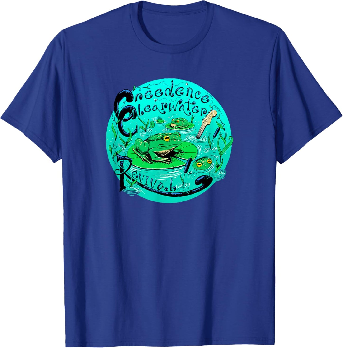 Creedence Clearwater Revival Frog & Lilypad T-Shirt - T-Shirt | Royal