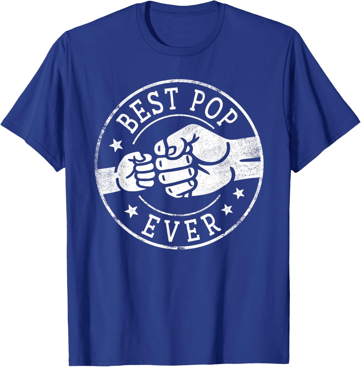 Best Pop Ever - Fist Bump Circle Emblem Design Pop T-Shirt - T-Shirt | Royal