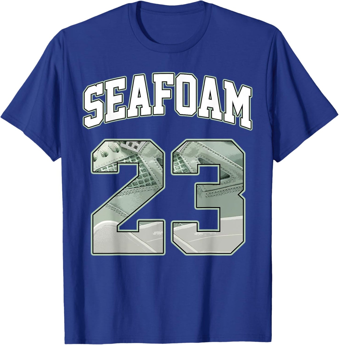 Number 23 Seafoam Abundance 4s Matching Women T-Shirt - T-Shirt | Royal