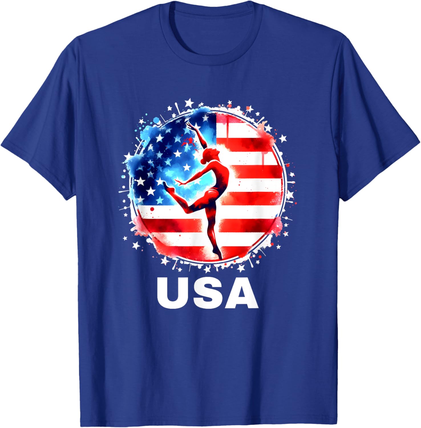 Gymnastics United States Team Apparel American Gymnastics T-Shirt - T-Shirt | Royal