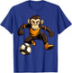 Monkey Soccer T-Shirt - T-Shirt | Royal