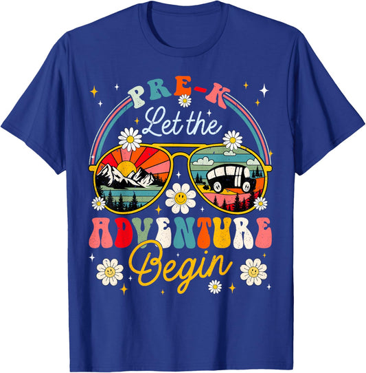 First Day Of Pre K Let The Adventure Begin Pre K Teacher Women T-Shirt - T-Shirt | Royal