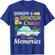 Grandpa & Grandson Cruise Ship 2025 Making Memories Together T-Shirt - T-Shirt | Royal