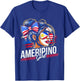 Half Filipino Half American USA Flag Philippines America T-Shirt - T-Shirt | Royal