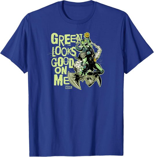 Green Goblin - Green Looks Good On Me St. Patrick's Day T-Shirt - T-Shirt | Royal