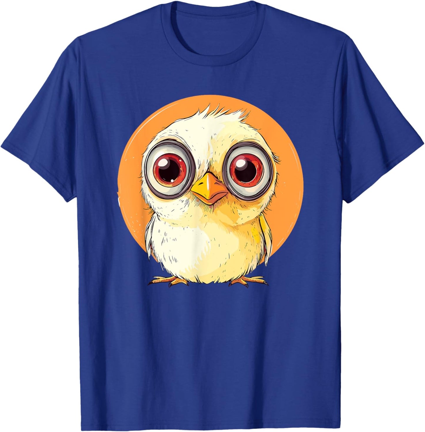 Cute Big-Eyed Bird T-Shirt - T-Shirt | Royal