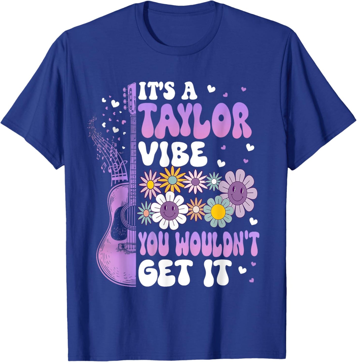 Girl Retro Taylor First Name Personalized Groovy It's A Taylor Vibe You Wouldn't Get It Groovy -Adults, Kids Black Short Sleeve Cotton 65%, Polyester 35% Small Classic Fit Imported T-Shirt - T-Shirt | Royal
