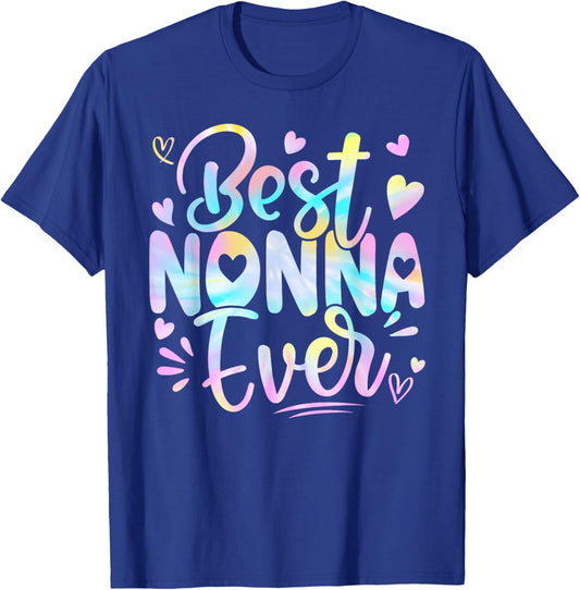 Best Nonna Ever Mama Grandma Mother's Day Tie Dye Women T-Shirt - T-Shirt | Royal