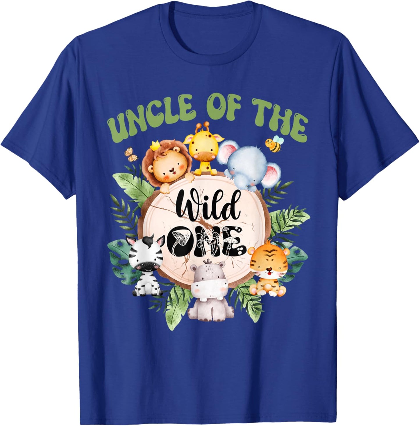 Uncle Of The Wild One 1st Birthday Safari Family Matching T-Shirt - T-Shirt | Royal