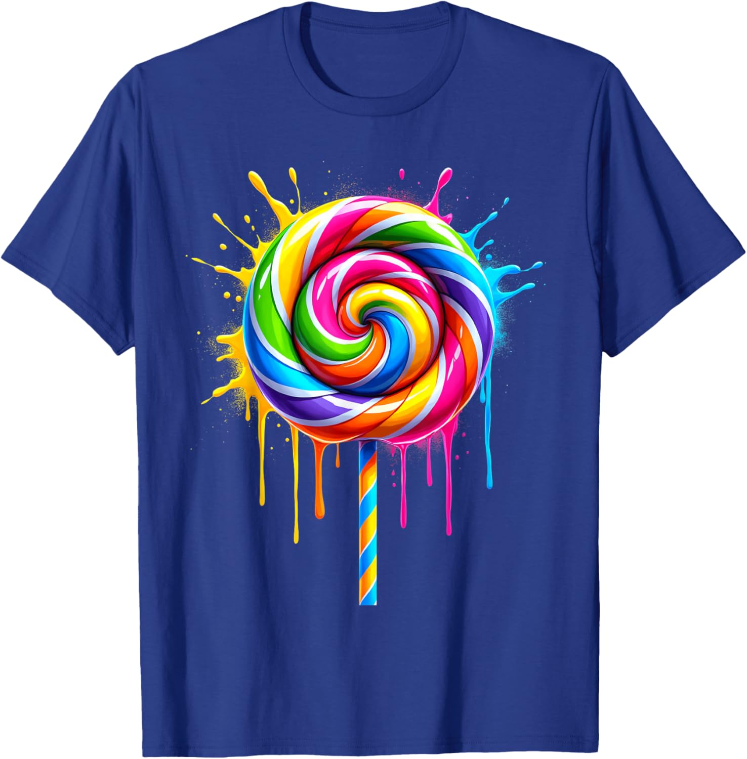 Candy Candy Costume Women's Carnival Lollipop Fancy Dress T-Shirt - T-Shirt | Royal