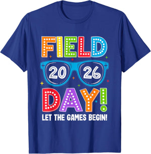 Field Day 2026 Let The Game Begin Funny Boys Girls Kids T-Shirt - T-Shirt | Royal