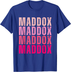 Personalized Name Maddox I Love Maddox Vintage T-Shirt - T-Shirt | Royal