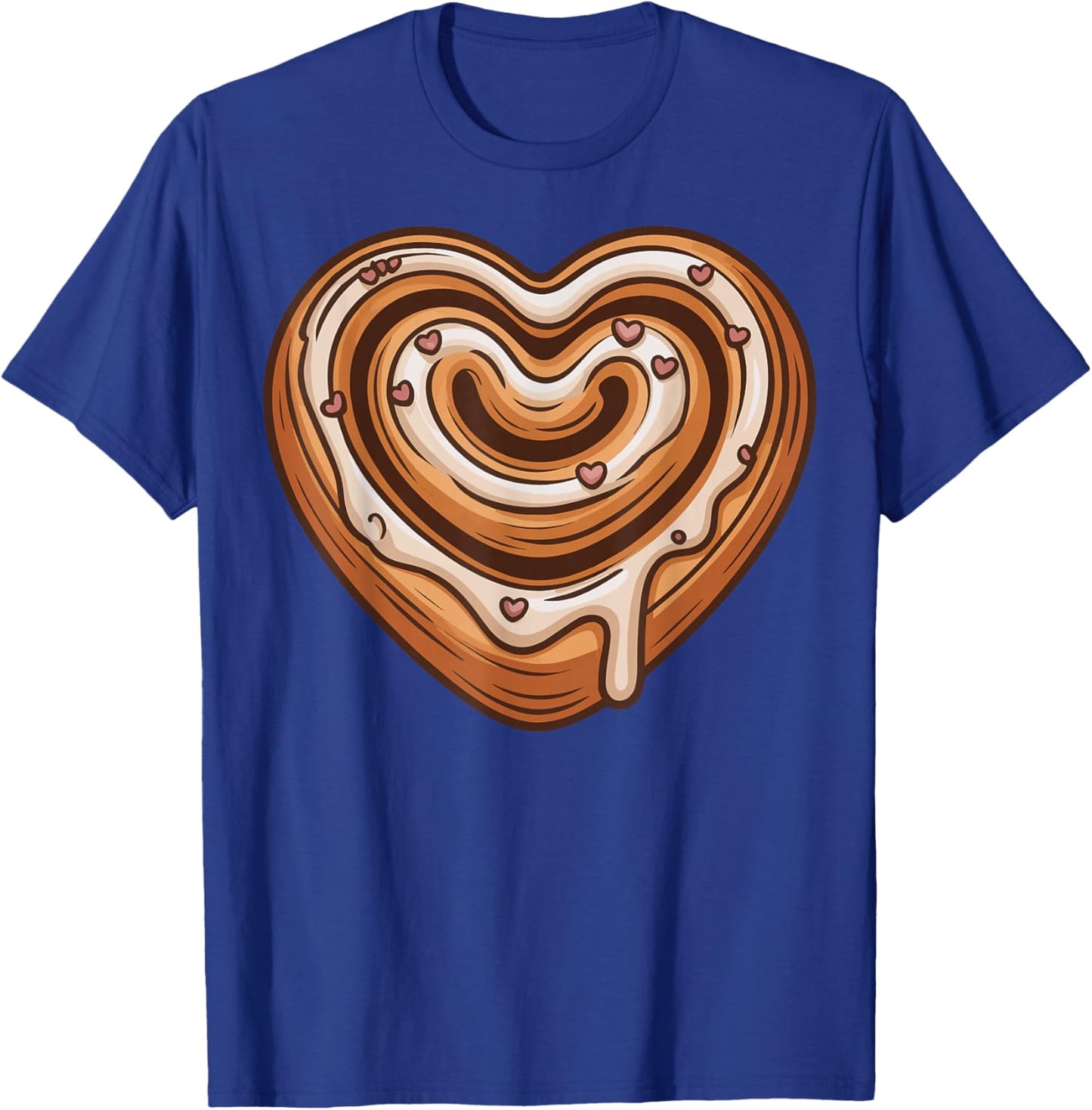 Cinnamon Roll Heart T-Shirt - T-Shirt | Royal