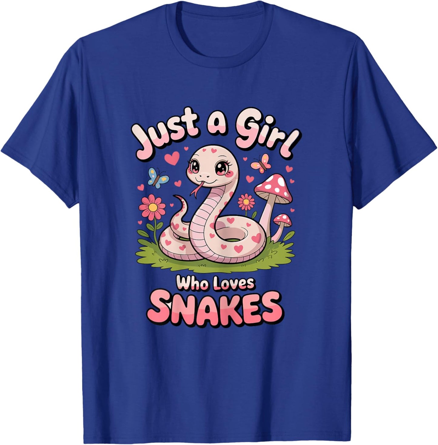 Just a Girl Who Loves Snakes T-Shirt - T-Shirt | Royal
