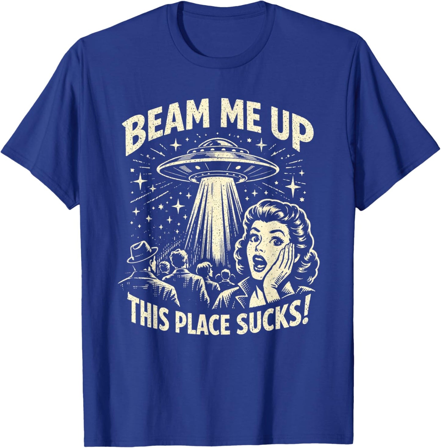 Beam Me Up Dieser Ort ist zum Kotzen lustiger Raum T-Shirt - T-Shirt | Royal