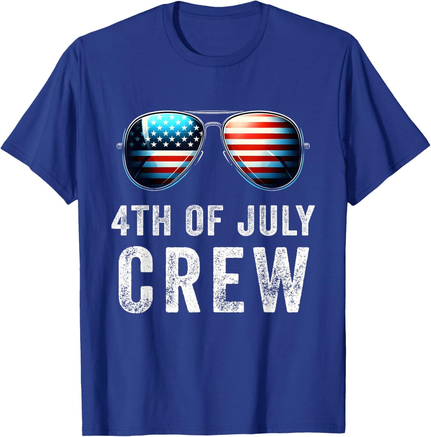 4th of July Crew Matching Family Outfits Men Women Kids Fun T-Shirt - T-Shirt | Royal