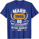 Vintage March 1946 80th Birthday Gift Man Woman T-Shirt - T-Shirt | Royal