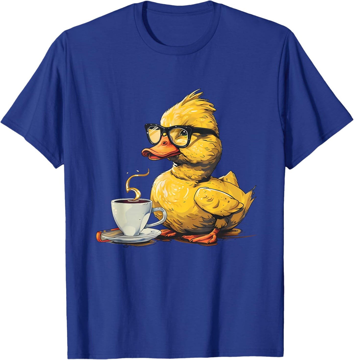 Rubber Duck Rubber Duckie Coffee Lover Rubber Duckling T-Shirt - T-Shirt | Royal