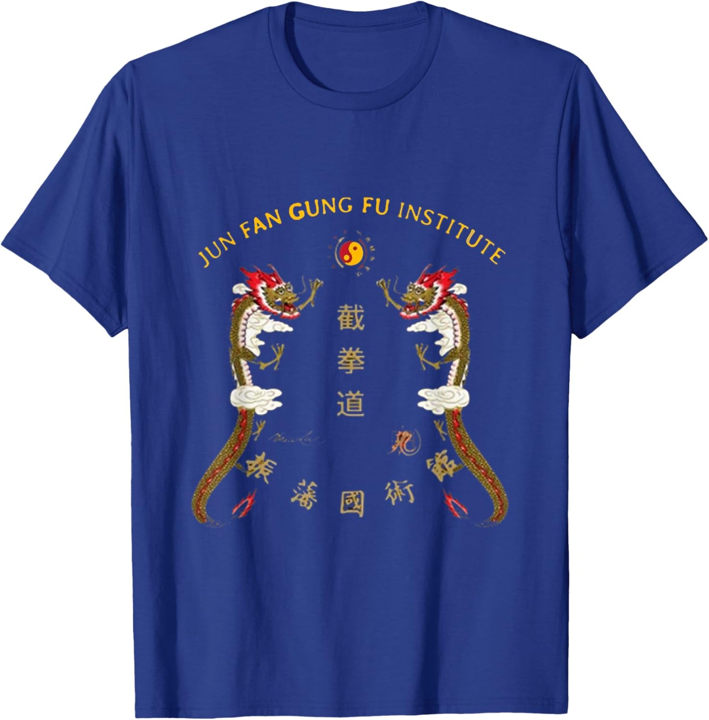 Black Classic Fit JKD Jun Fan Gung Fu - Small - Short Sleeve - -Adults, -Kids - Martial Arts Fans, All Ages T-Shirt - T-Shirt | Royal