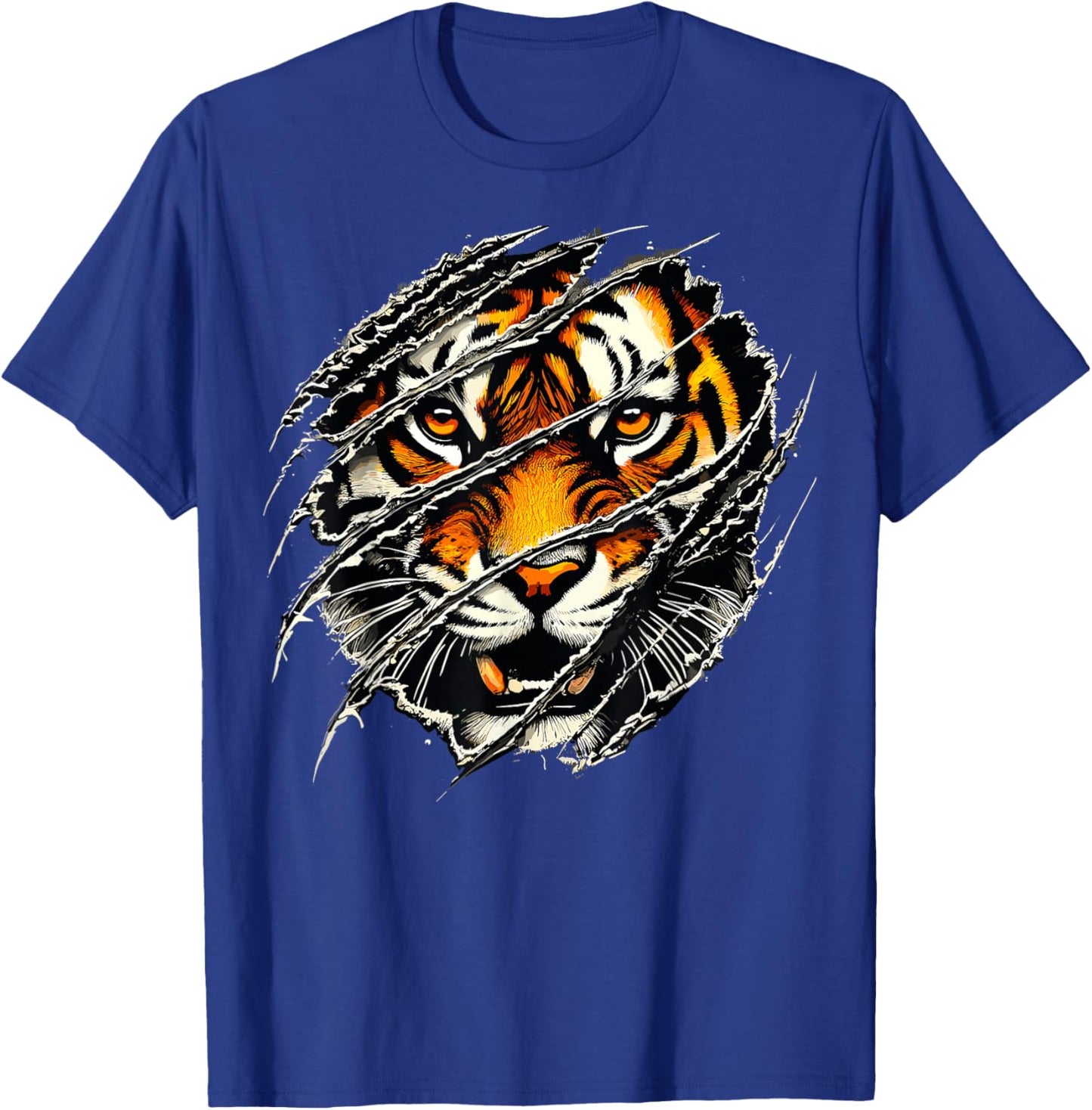 Tiger Face Animal Tiger T-Shirt - T-Shirt | Royal