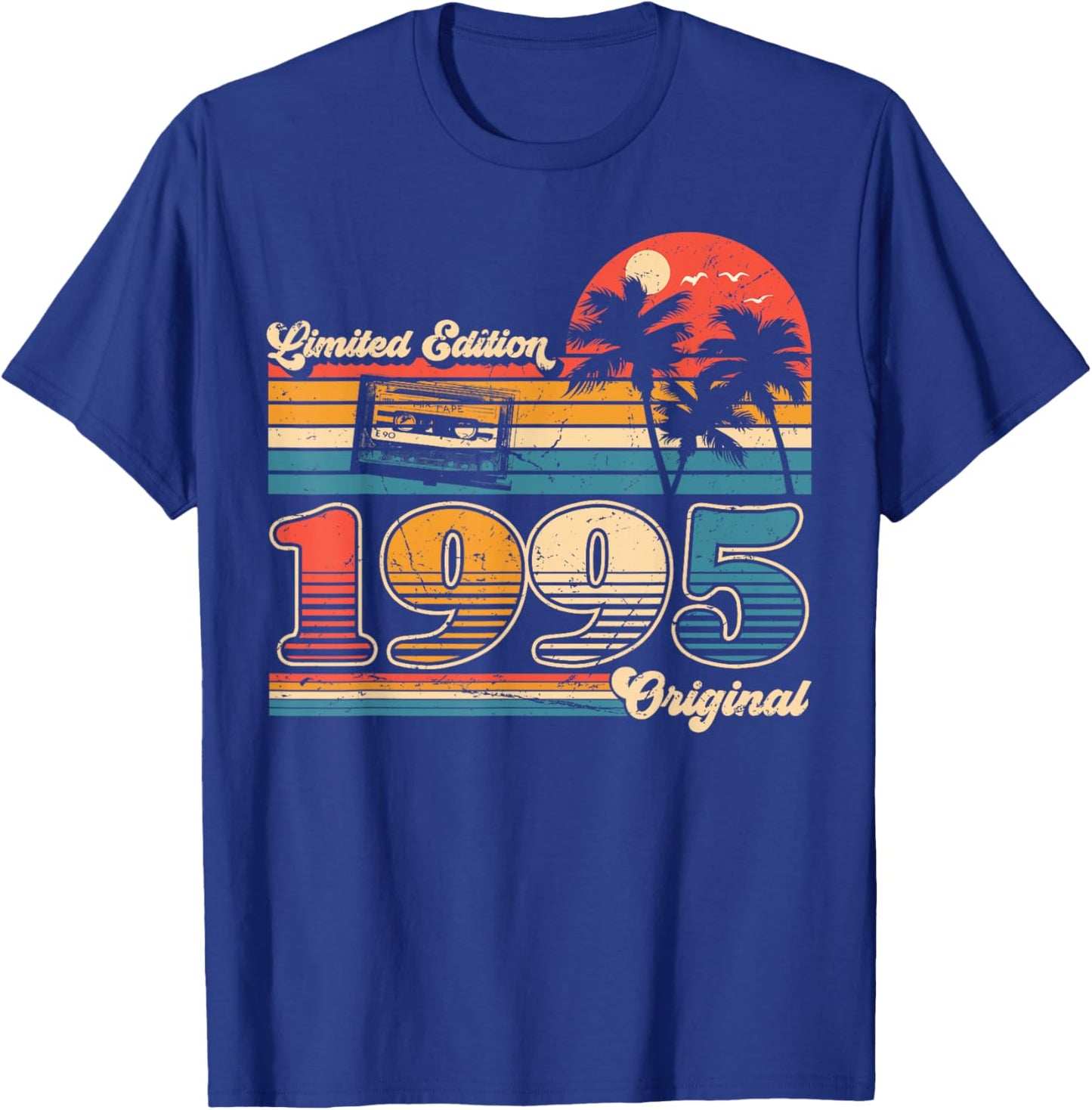 30th Birthday Retro Vintage 1995 Men Women T-Shirt - T-Shirt | Royal