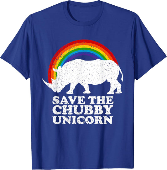 save the chubby unicorns rainbow Save the Rhino Day T-Shirt - T-Shirt | Royal