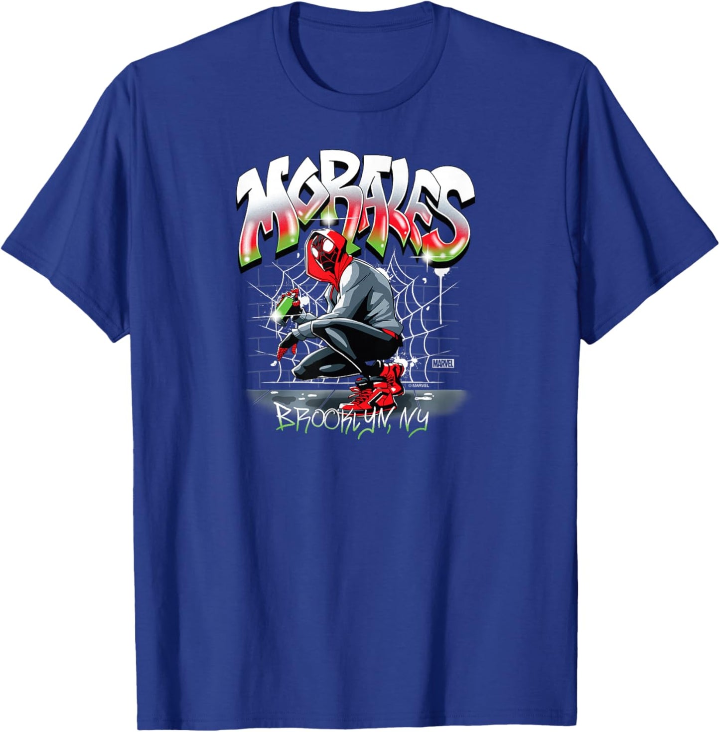 Spider-Man - Miles Morales Spray Paint T-Shirt - T-Shirt | Royal