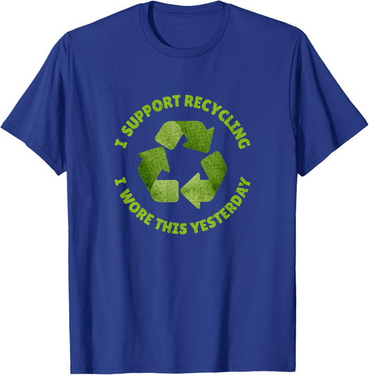 Funny Recycling Day Earth Day Recycle Logo Women T-Shirt - T-Shirt | Royal