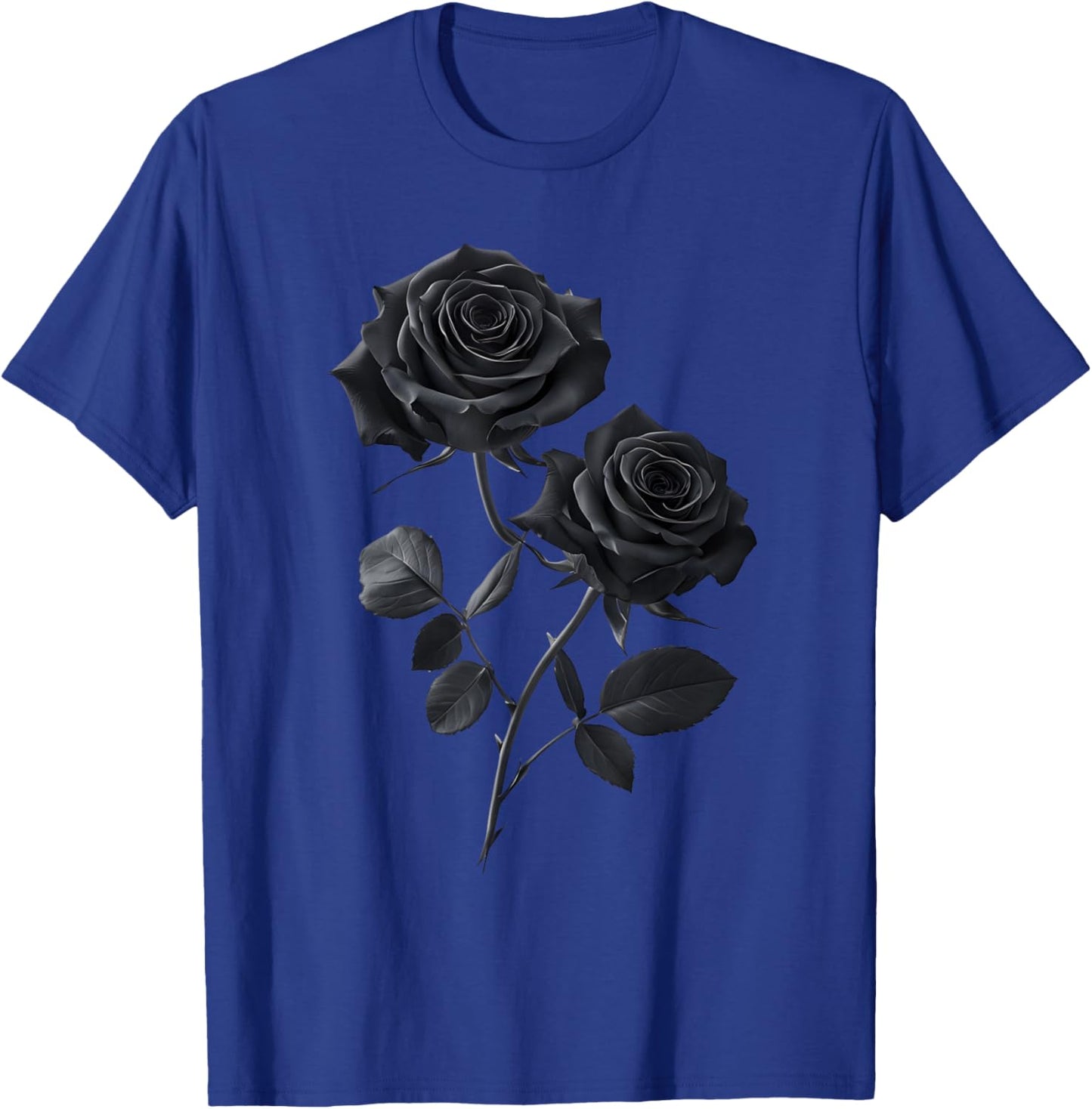 Beautiful Black Roses with Rose Pair Luxury Rose Design T-Shirt - T-Shirt | Royal